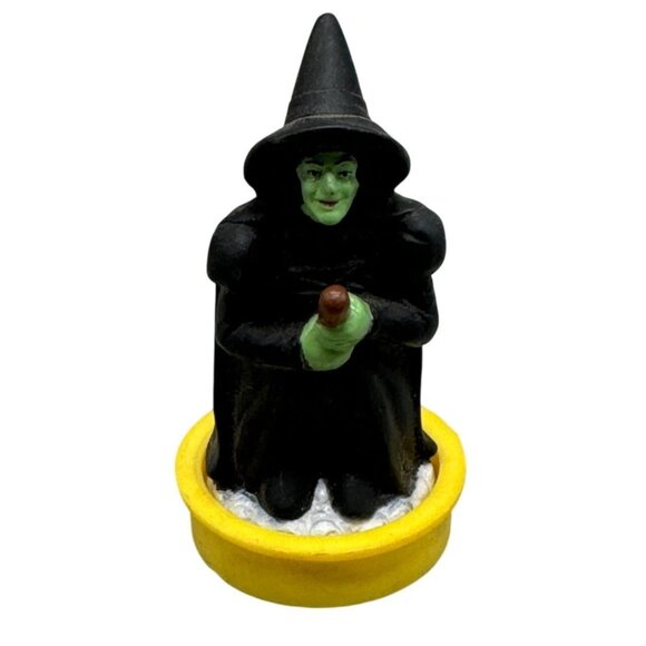 Vintage 1988 Wizard Of Oz Wicked Witch Figurine Black Hat Green Base stamp READ - Picture 1 of 10